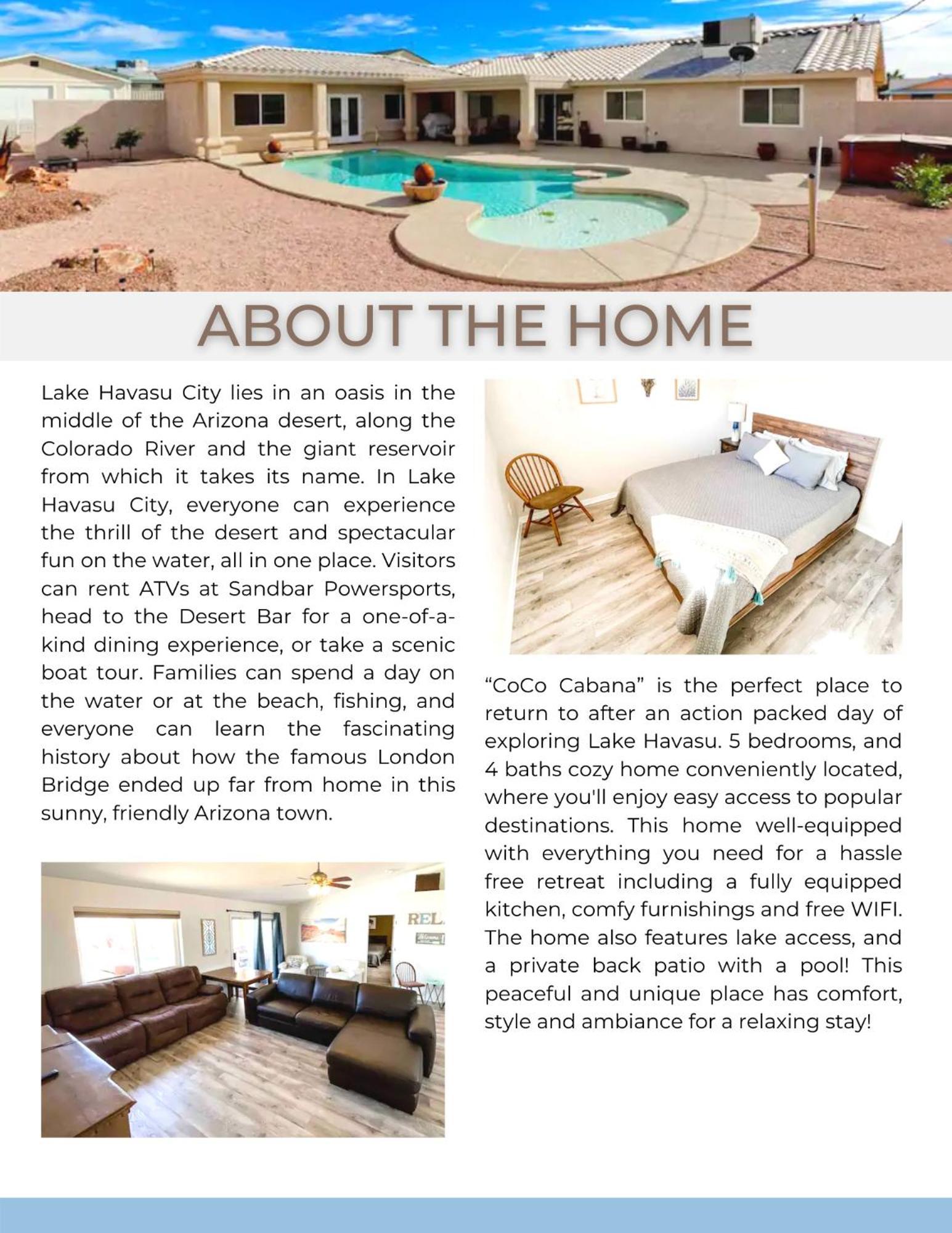 Private View On The Lake Side Of 95! Sleeps 16 Lake Havasu City Exterior photo